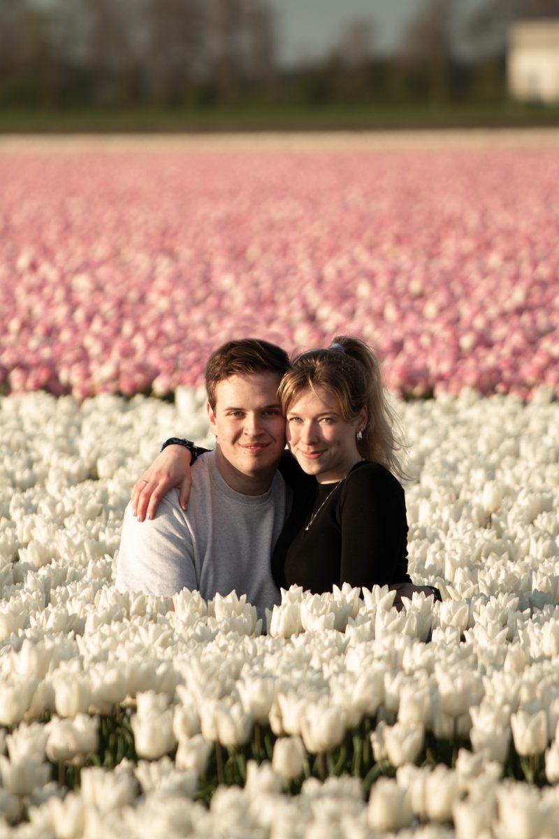 Ilse en tristan in het veld